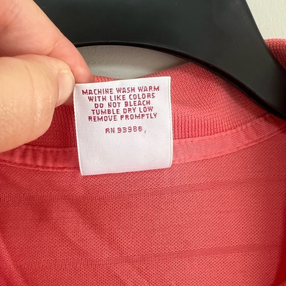 Brooks Brothers Women’s Cotton Performance Knit Sleeveless Polo in Coral Pink, L - Picture 6 of 8